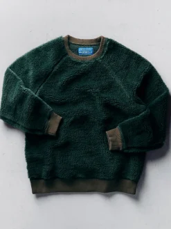 Women Imogene + Willie ribbed sherpa crew in fern