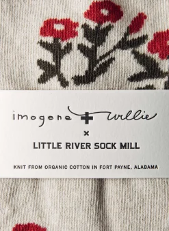 Imogene + Willie rosebud sock in natural