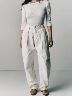Women Imogene + Willie service trouser in bone