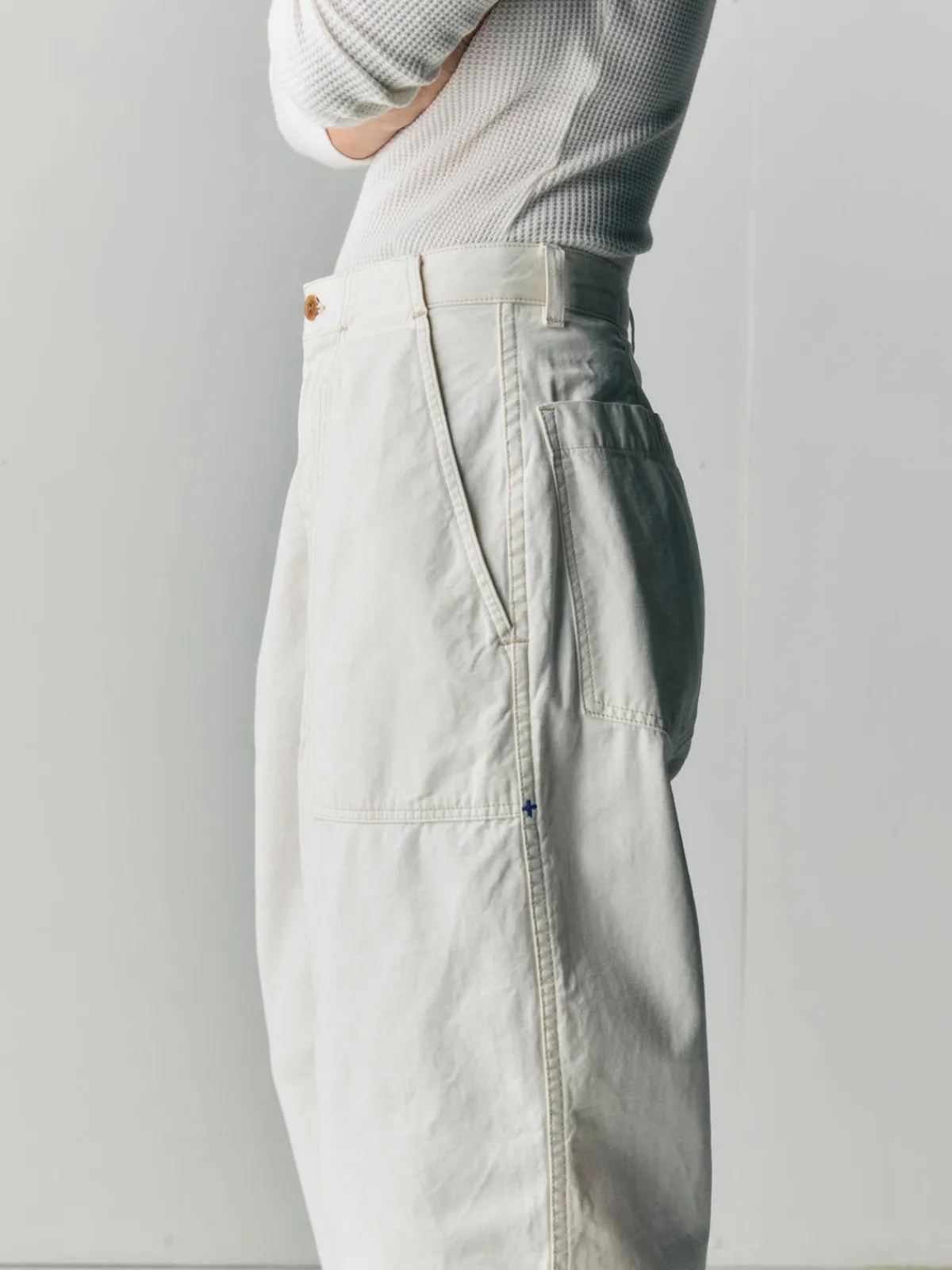 Women Imogene + Willie service trouser in bone
