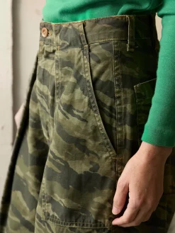 Women Imogene + Willie service trouser in brushstroke camo