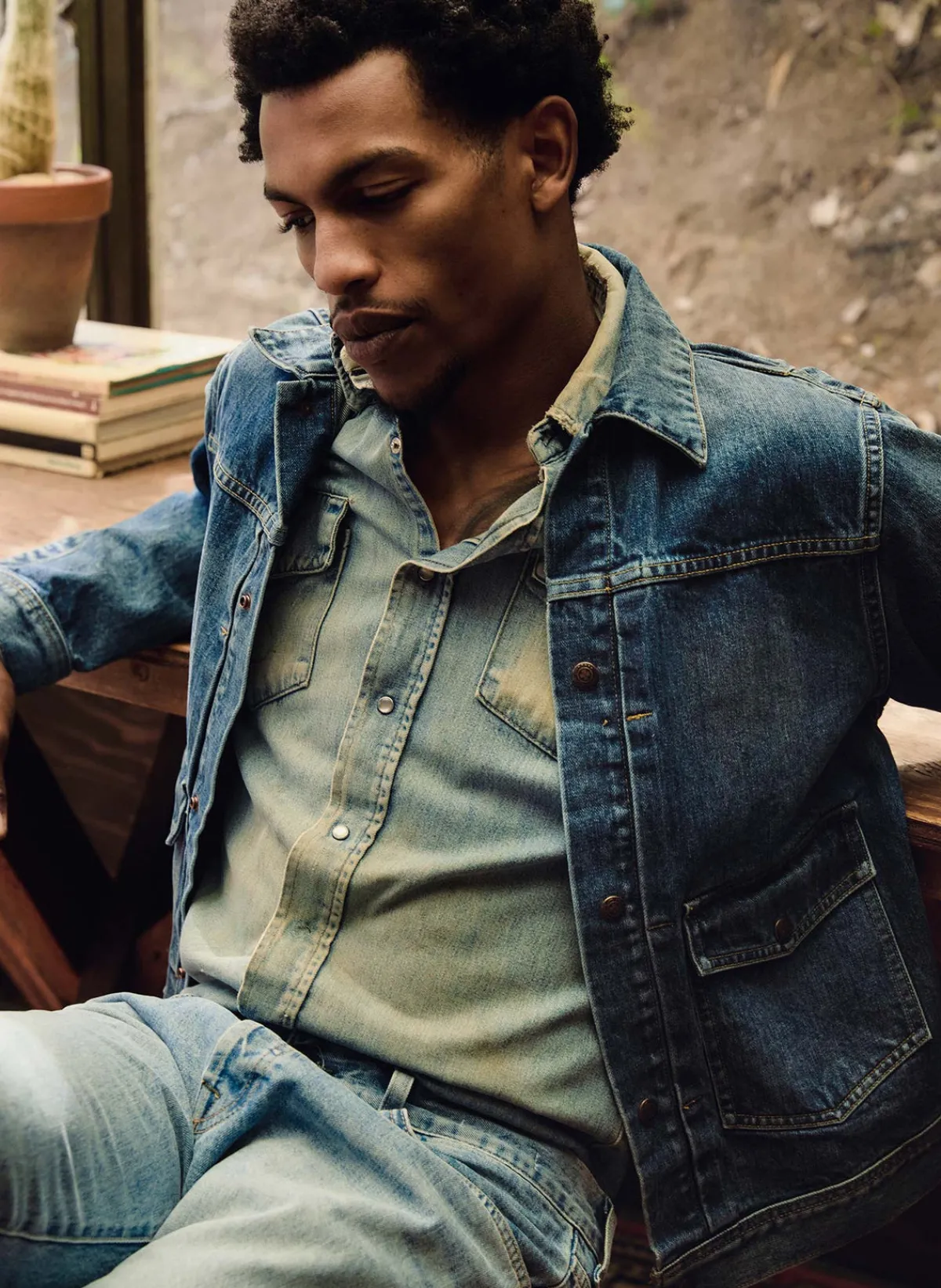 Imogene + Willie shepard two pocket denim jacket
