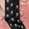 Imogene + Willie skull sock in charcoal