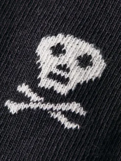 Imogene + Willie skull sock in charcoal