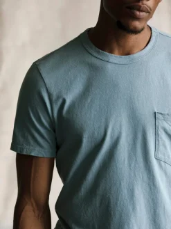 Imogene + Willie sky blue knit pocket tee