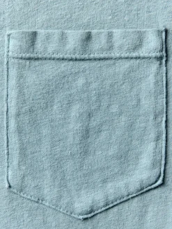 Imogene + Willie sky blue knit pocket tee