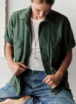 Women Imogene + Willie s/s military shirt jacket