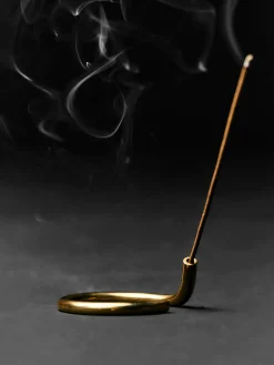 Women Imogene + Willie subtle bodies brass incense holder