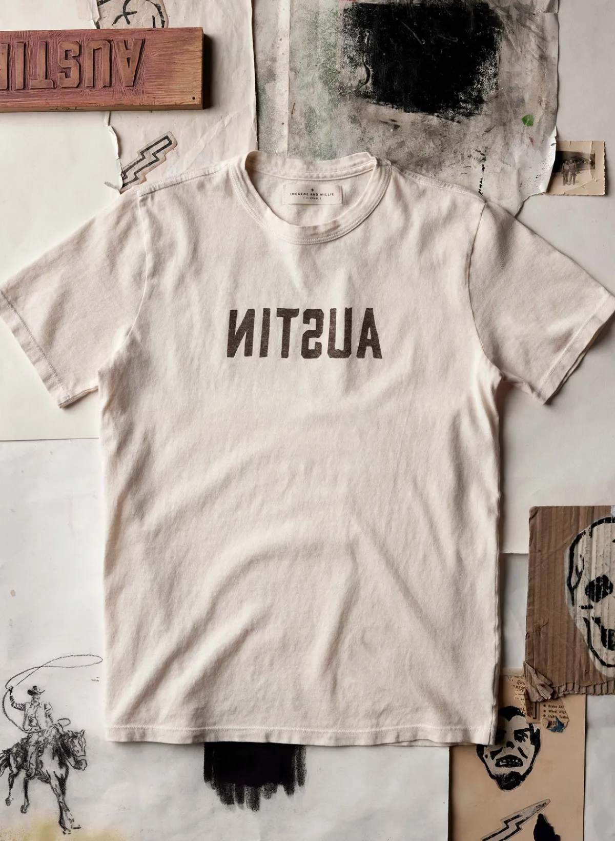 Women Imogene + Willie the "austin" tee in vintage white