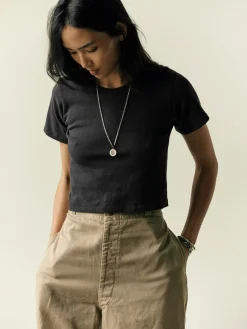 Women Imogene + Willie the baby tee in faded black
