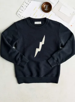 Women Imogene + Willie the "bolt" sweatshirt in black