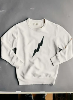 Women Imogene + Willie the "bolt" sweatshirt in white