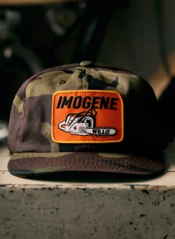 Women Imogene + Willie the camo "chainsaw" cap