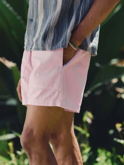 Imogene + Willie the canvas lounge short in pink stone