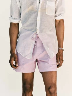 Imogene + Willie the canvas lounge short in pink stone