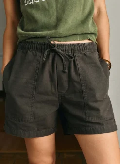 Women Imogene + Willie the canvas lounge short in faded black