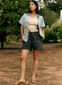 Women Imogene + Willie the canvas lounge short in faded black