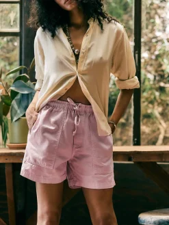 Women Imogene + Willie the canvas lounge short in pink stone