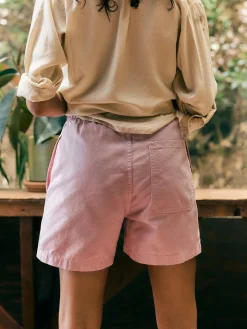 Women Imogene + Willie the canvas lounge short in pink stone
