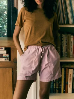 Women Imogene + Willie the canvas lounge short in pink stone