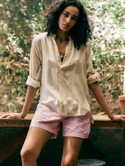 Women Imogene + Willie the canvas lounge short in pink stone