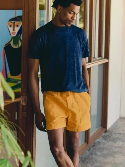 Imogene + Willie the canvas lounge short in marigold