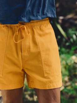 Imogene + Willie the canvas lounge short in marigold