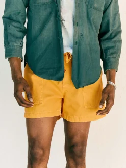 Imogene + Willie the canvas lounge short in marigold