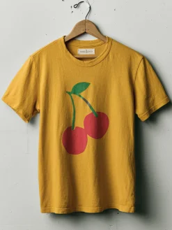 Women Imogene + Willie the "cherry" tee in gold