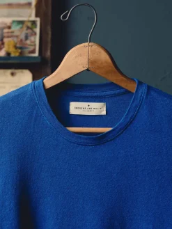 Women Imogene + Willie the cotton hemp tee in blue