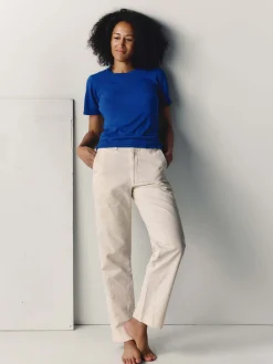 Women Imogene + Willie the cotton hemp tee in blue
