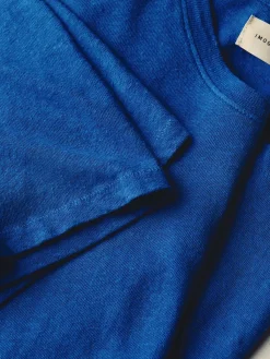 Women Imogene + Willie the cotton hemp tee in blue