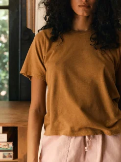 Women Imogene + Willie the cotton hemp tee in field brown