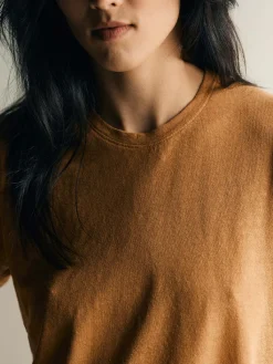 Women Imogene + Willie the cotton hemp tee in field brown