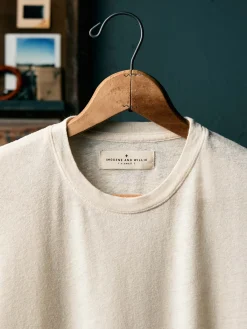 Women Imogene + Willie the cotton hemp tee in vintage white