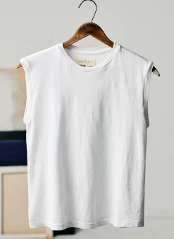Women Imogene + Willie the cotton muscle tee in vintage white