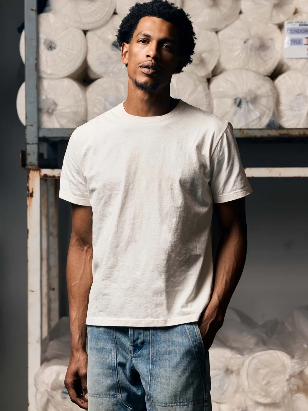 Women Imogene + Willie the cotton project tee in vintage white (2-pack)