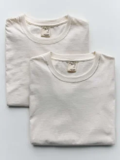 Women Imogene + Willie the cotton project tee in vintage white (2-pack)