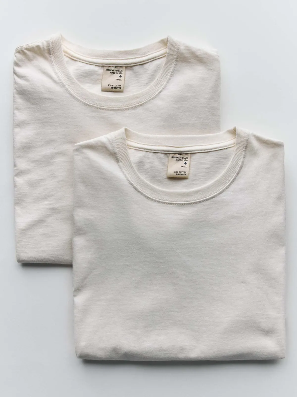 Women Imogene + Willie the cotton project tee in vintage white (2-pack)