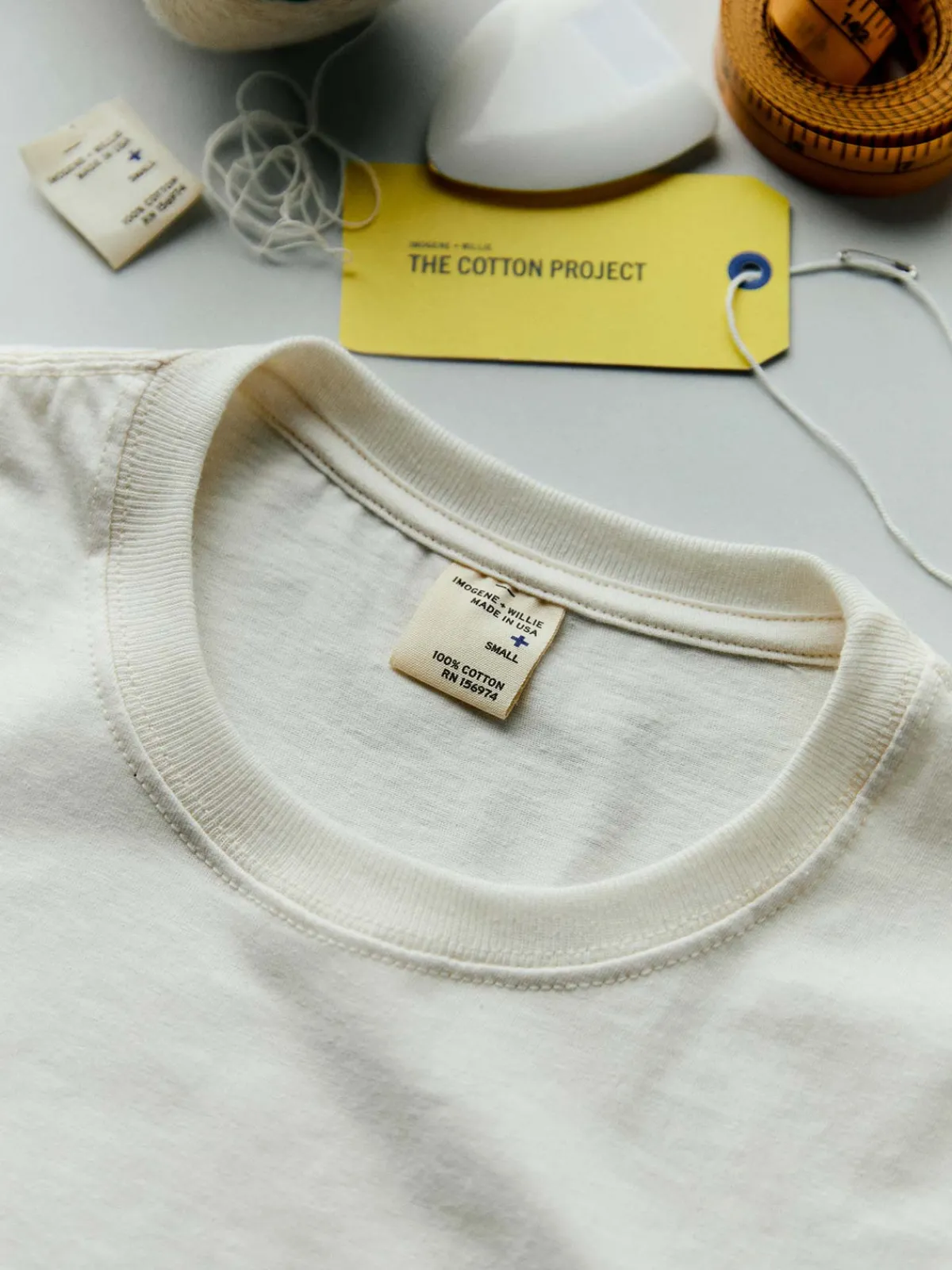 Women Imogene + Willie the cotton project tee in vintage white (2-pack)