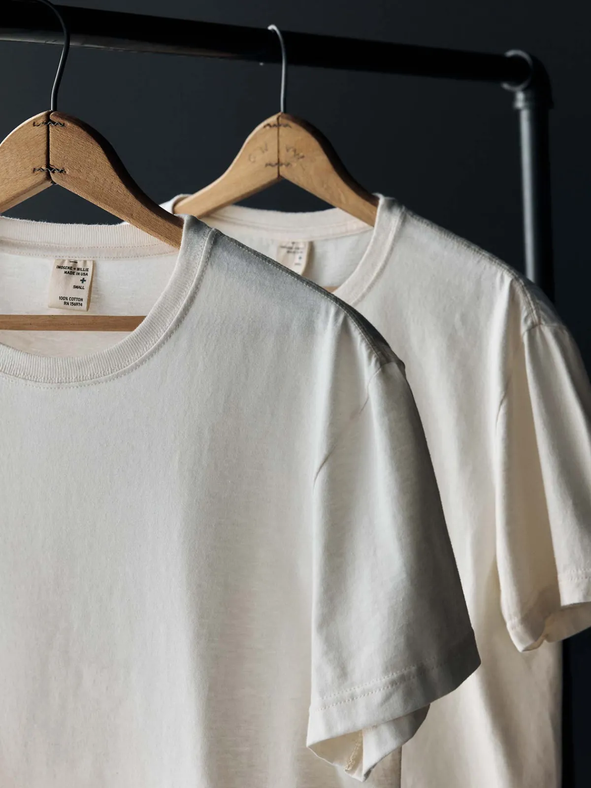 Women Imogene + Willie the cotton project tee in vintage white (2-pack)