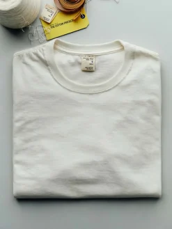 Women Imogene + Willie the cotton project tee in vintage white