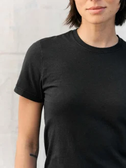 Women Imogene + Willie the cotton project tee in faded black