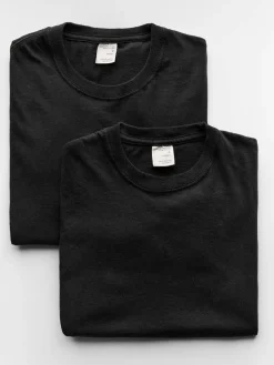 Women Imogene + Willie the cotton project tee in faded black (2-pack)