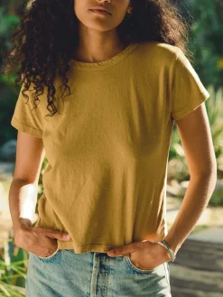 Women Imogene + Willie the drop tee in desert green