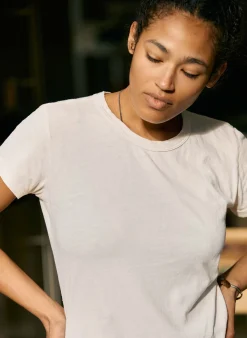 Women Imogene + Willie the drop tee in vintage white