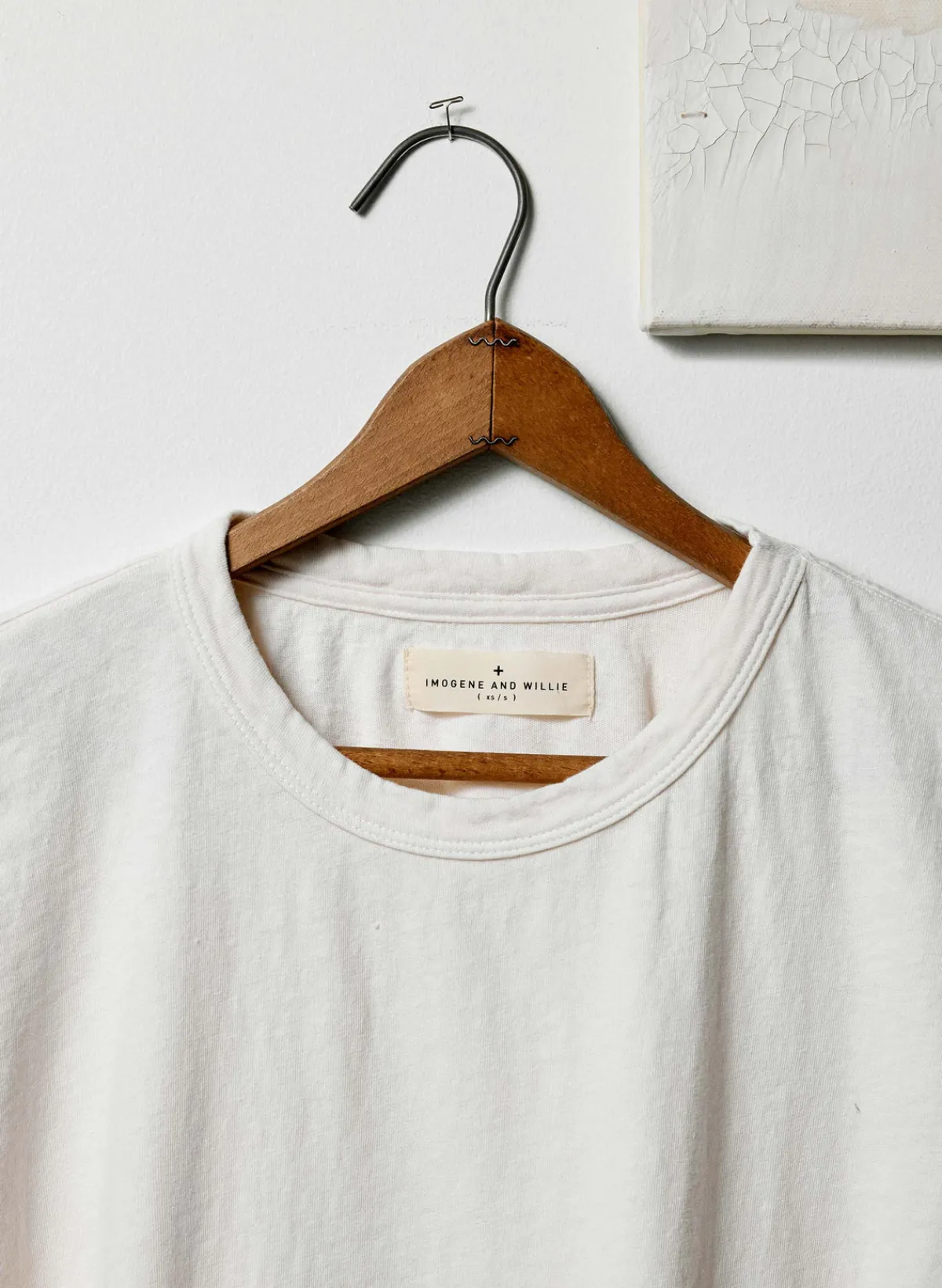 Women Imogene + Willie the drop tee in vintage white