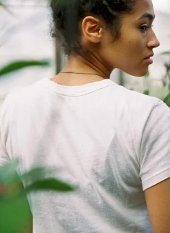 Women Imogene + Willie the drop tee in vintage white