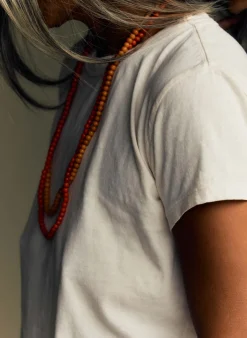 Women Imogene + Willie the drop tee in vintage white