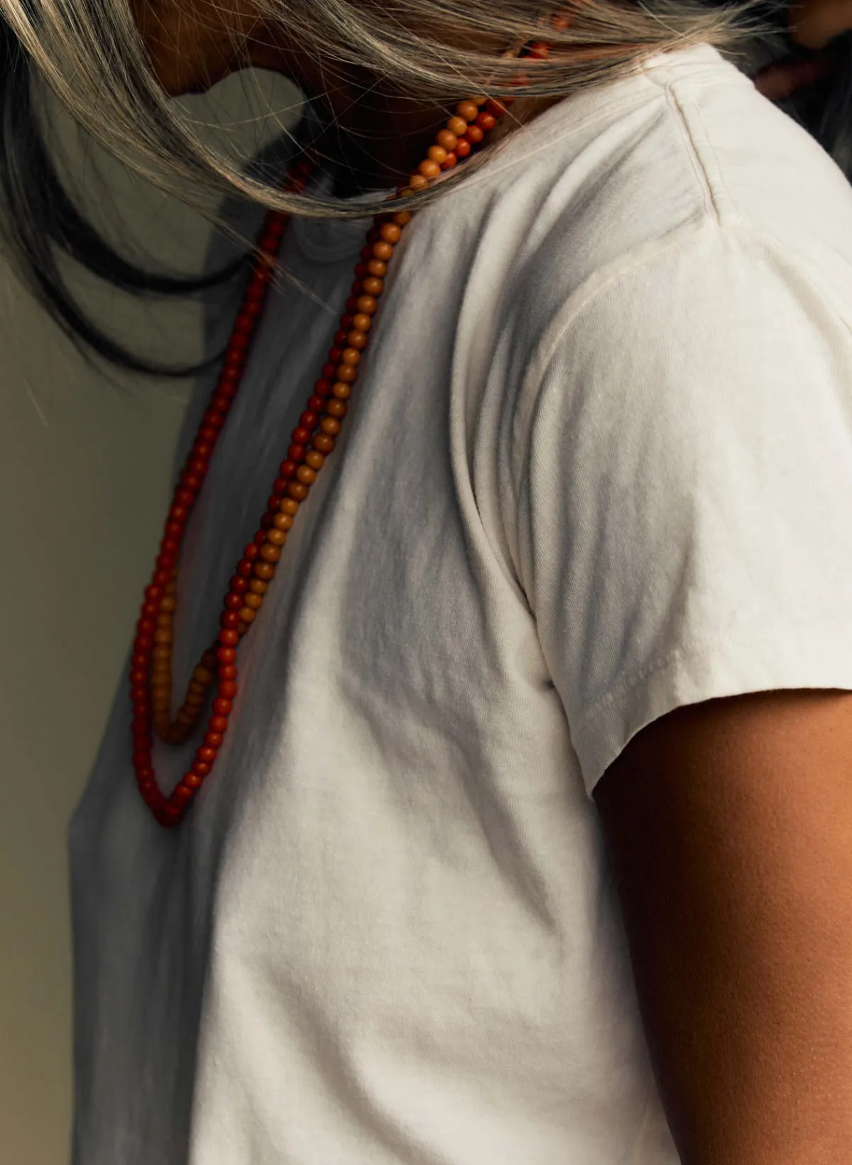 Women Imogene + Willie the drop tee in vintage white